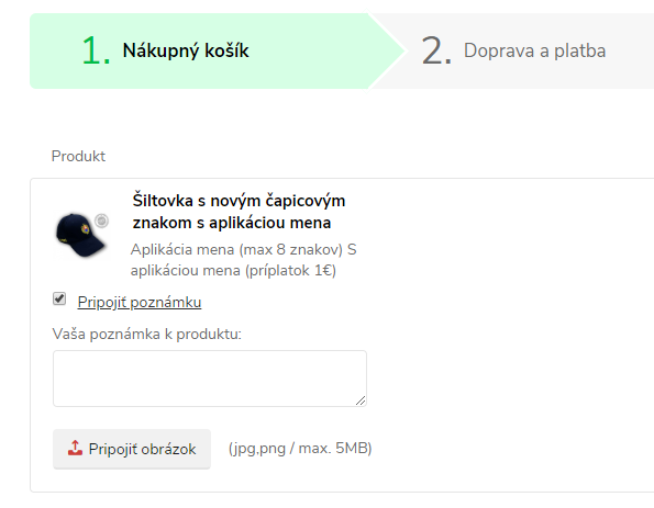 Šiltovka s novým čapicovým znakom 